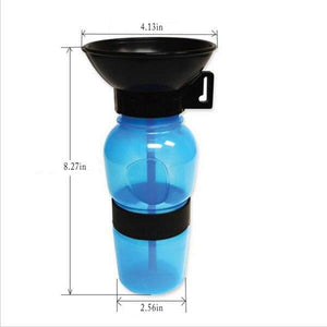 Portable Dog Water Bottle & Bowl - 20oz Non-Spill Design