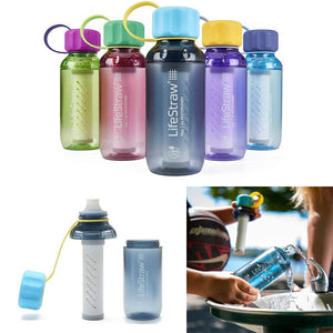 LifeStraw Play Kids Water Filter Bottle with 2-Stage Integrated Filter Straw