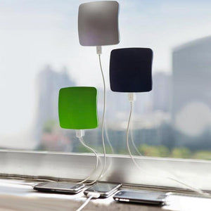 Portable Solar / USB 1,800mAH Power Bank with Window Suction Cups