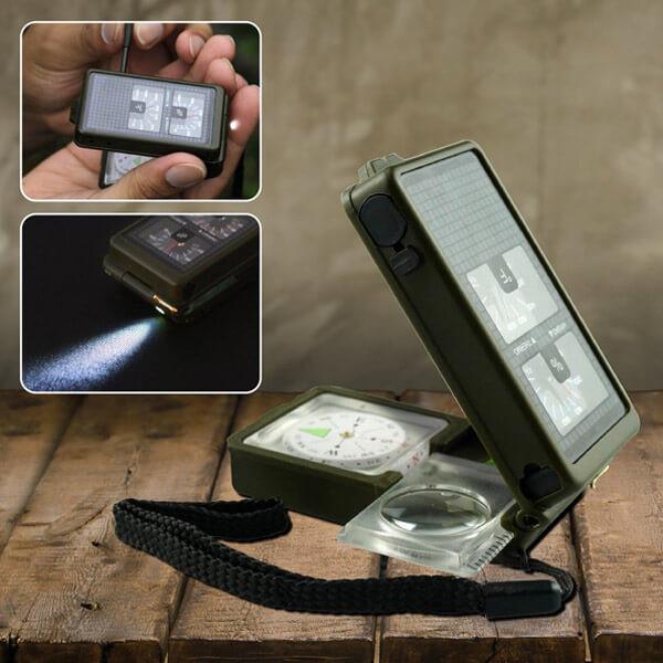 10-in-1 Multifunction Military Compass Kit