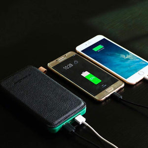 Portable 10,000mAH 4-Fold Solar Dual-USB Charger and LED Light