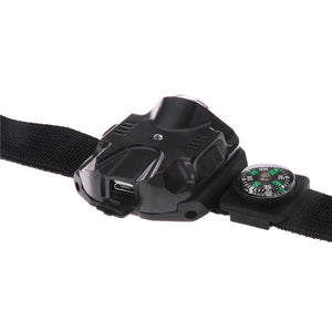 Super Bright LED 5-Mode Wrist Flashlight with Compass