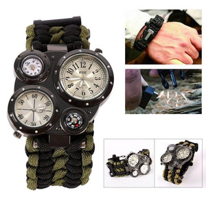 6-in-1 Survival Watch with Paracord Band