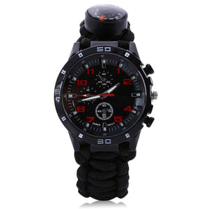 7-in-1 Survival Chrono Watch with Paracord Band