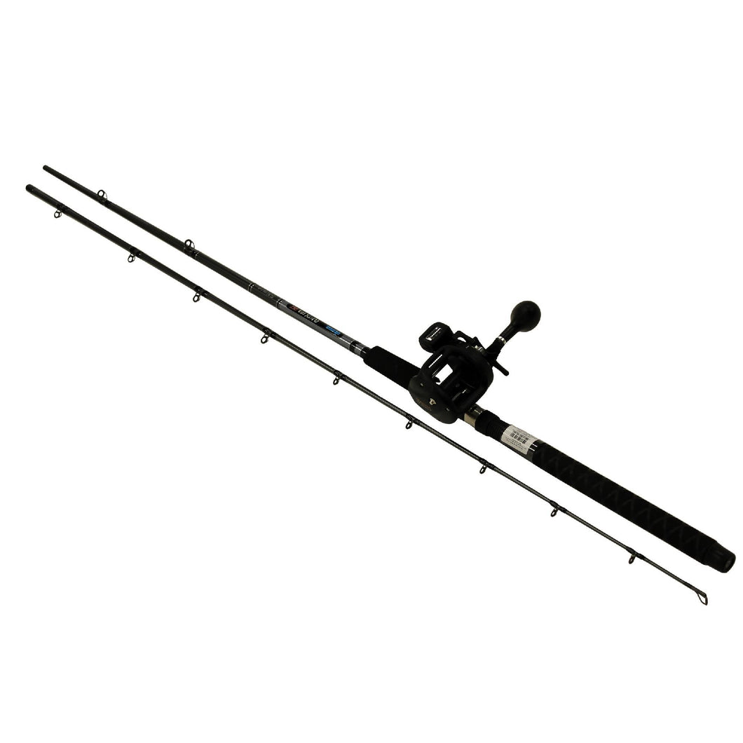 Great Lakes Trolling Combo - 30DXT, 2BB Bearings, 9' Length, 2 Piece Rod, Medium-Heavy Action