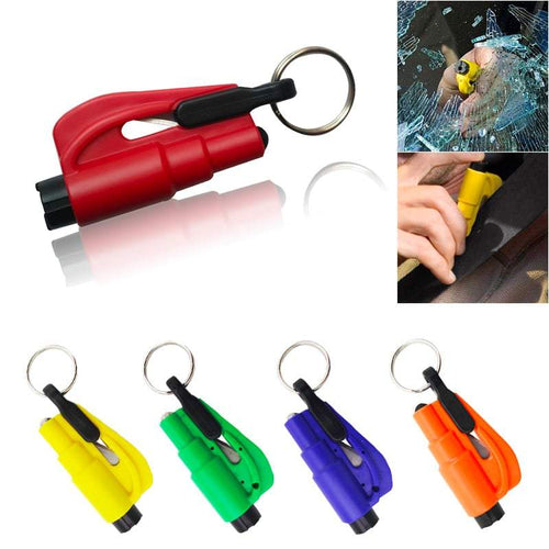 Keychain Car Escape Tool Seatbelt Cutter and Window Glass Breaker