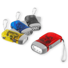 Manual Hand Crank/Squeeze 3-LED Emergency Flashlight