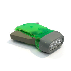 Manual Hand Crank/Squeeze 3-LED Emergency Flashlight