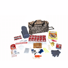 1 Person Childrens 72-Hour Emergency Preparedness Survival Kit - Camo Wheel Bag