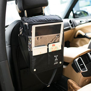 Car Backseat Multi-Pocket Organizer, Storage, Cooler and Tablet/Phone Holder