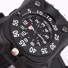 Outdoor Waterproof Chrono Watch / Compass / Wrist Flashlight with Super Bright 5-Mode LED