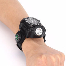 Outdoor Waterproof Chrono Watch / Compass / Wrist Flashlight with Super Bright 5-Mode LED