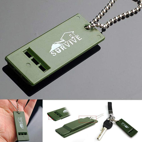 Emergency 3-Frequency Keychain Whistle