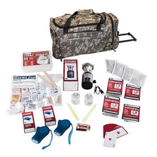 Family Blackout Emergency Preparedness Survival Kit - Camo Wheel Bag