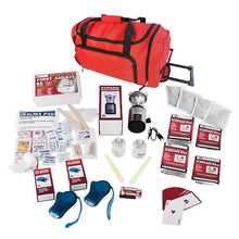 Family Blackout Emergency Preparedness Survival Kit - Red Wheel Bag