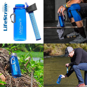 LifeStraw Go Water Filter Bottle with 2-Stage Integrated Filter Straw