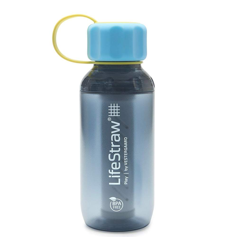 LifeStraw Play Kids Water Filter Bottle with 2-Stage Integrated Filter Straw - SKY