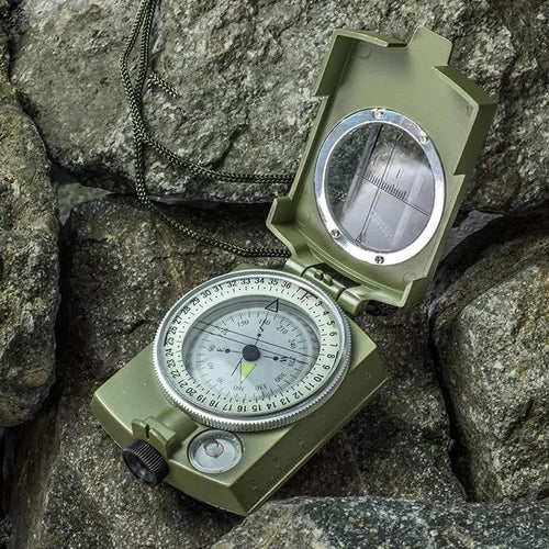 MLC1 Professional Military Lensatic Sighting Metal Compass with Carrying Pouch
