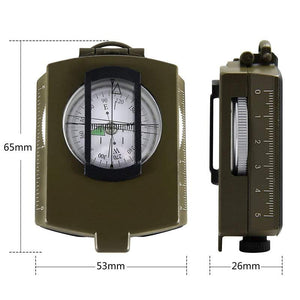 MLC1 Professional Military Lensatic Sighting Metal Compass with Carrying Pouch