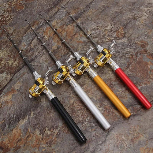 Mini Portable Pocket Pen Fishing Rod and Reel