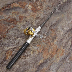 Mini Portable Pocket Pen Fishing Rod and Reel