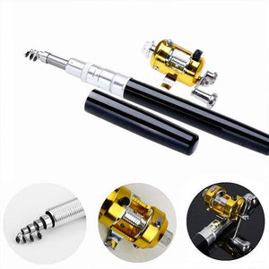 Mini Portable Pocket Pen Fishing Rod and Reel