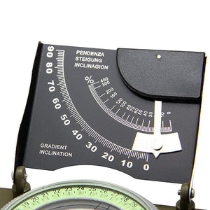 MLC2 Professional Military Lensatic Sighting Metal Compass with Inclinometer and Carrying Pouch