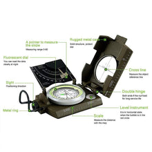 MLC2 Professional Military Lensatic Sighting Metal Compass with Inclinometer and Carrying Pouch