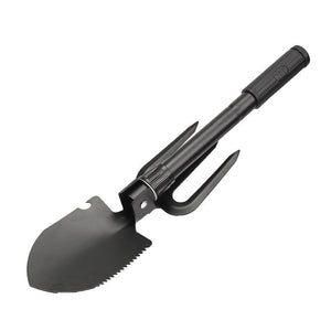 Compact Multi-Function Portable Heavy-Duty Folding Shovel & Fork