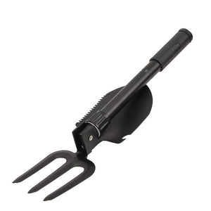 Compact Multi-Function Portable Heavy-Duty Folding Shovel & Fork