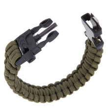 Paracord Bracelet 550lbs with Whistle & Fire Starter