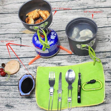 Ultralight Portable Outdoor Pot Pan & Stove Set with Piezo Ignition