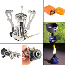 Ultralight Portable Outdoor Pot Pan & Stove Set with Piezo Ignition