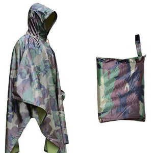 SA-RC1 Military Style Hooded Rain Poncho & Multi-Purpose Waterproof Shelter / Tent / Picnic Mat