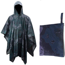 SA-RC1 Military Style Hooded Rain Poncho & Multi-Purpose Waterproof Shelter / Tent / Picnic Mat