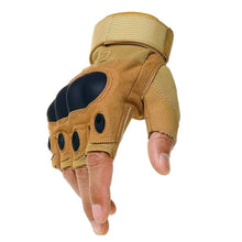 SA-TG2 Military Style Hard Knuckle Tactical Gloves (Half Finger)