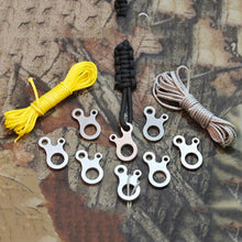 3 Hole Multi-Purpose Stainless Steel Knotting Buckle Tool (5 Pieces)