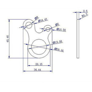 3 Hole Multi-Purpose Stainless Steel Knotting Buckle Tool (5 Pieces)