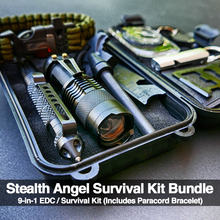 Stealth Angel 9-in-1 Survival Kit (With Paracord)