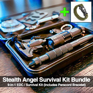 Stealth Angel 9-in-1 Survival Kit (With Paracord) (FREE) (FREE SHIPPING)