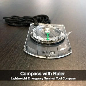 Stealth Angel Survival Lightweight Compass with Ruler